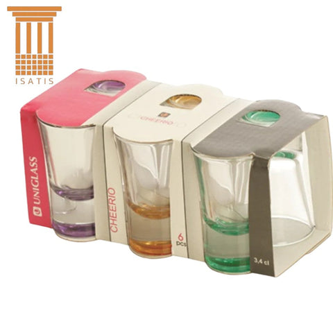 Set 12 pahare pentru shot Uniglass Cheerio 34 ml Ideale pt terasa sau evenimente
