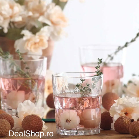 Set 6 Pahare Sticlă 345 ml Keops 366, Design Elegant Tip Cris
