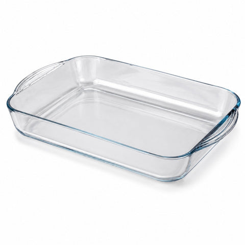 Tavă termorezistentă Yena Borcam 3850 ml, 40 x 25 x 6 cm, sticlă termorezistentă, pentru cuptor și frigider 59124
