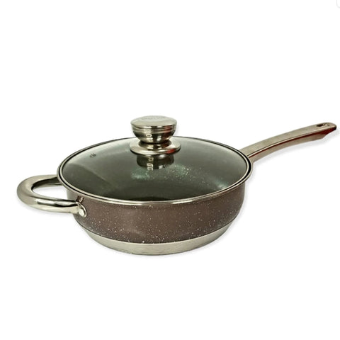 Set cratițe Royalty Line 12 piese din otel Inoxidabil Brown  Performanta si Design Elegant în Bucătăria Ta