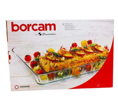Vas yena termorezistent dreptunghiular Pasabahce Borcam 40 x 27 cm 59204