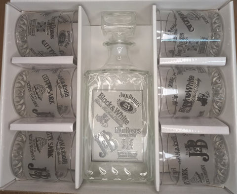 Set whisky Brands 7 piese decantor sticla 6 pahare