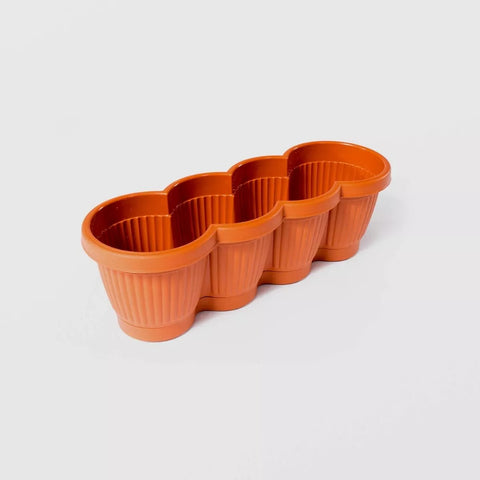 Jardiniera 40 cm ghiveci Bella nr 4 plastic maro  Eleganta Pentru terasa si Gradina Ta