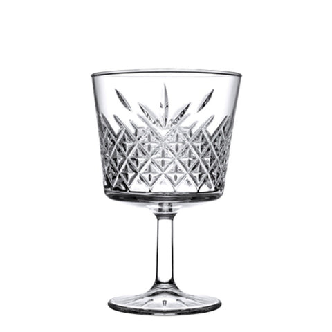 Set 4 pahare cocktail Pasabahce Timeless 270 ml, sticlă transparentă, model elegant vintage