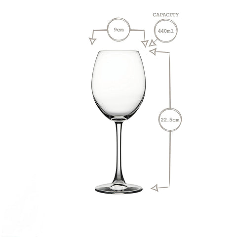 Set 6 pahare vin roșu Pasabahce Enoteca 440 ml – pahare din sticlă cu picior elegante 44728