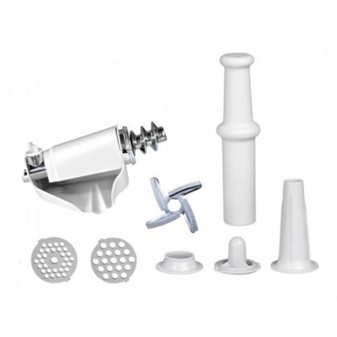 Masina de tocat Heinner MG-W1200R, 1360W, 1.5 kg/min, accesoriu rosii, accesoriu carnati, cutit inox, 3 site taiere