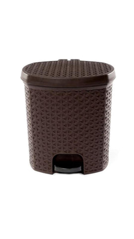 Cos gunoi ratan maro cu pedala 5 L