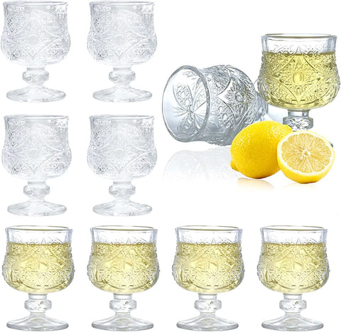 Set 12 Pahare Sticlă Transparentă 150ml & 50ml - Elegante pentru Evenimente