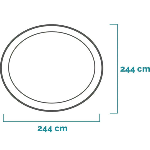 Piscina 1942 litri gonflabila Intex, Easy Set 28106NP rotunda 244 x 61 cm pt adulti si copii