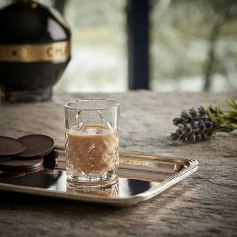 Set 6 Pahare Timeless 60 ml – Sticlă elegantă cu design clasic gravat, ideale pentru shoturi, lichior sau espresso