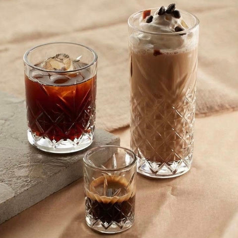 Set 6 Pahare Timeless 60 ml – Sticlă elegantă cu design clasic gravat, ideale pentru shoturi, lichior sau espresso