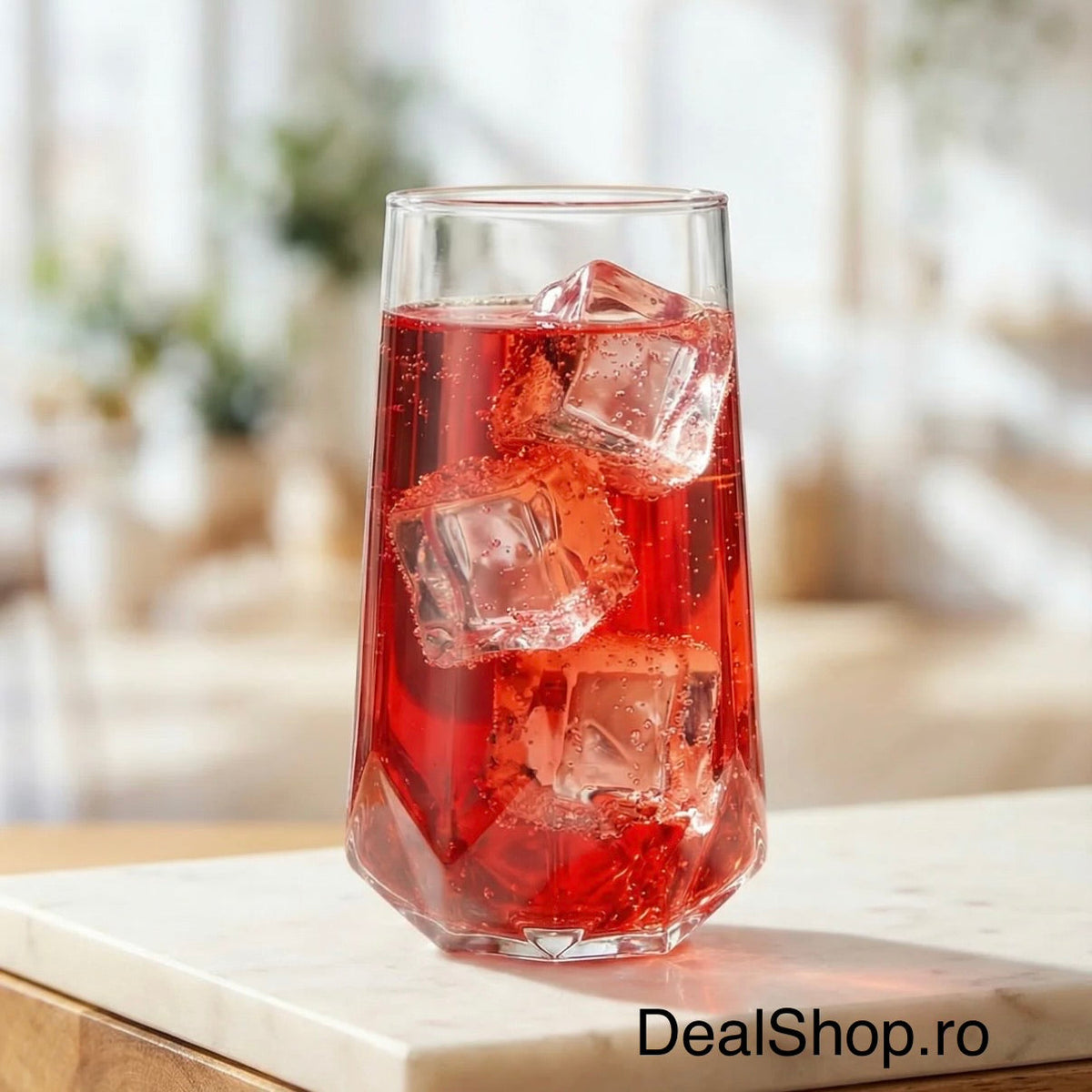 Set 6 pahare înalte apa vin bere suc Valeria LAV sticlă de 460 ml TERASA EVENIMENTE CADOUL PERFECT