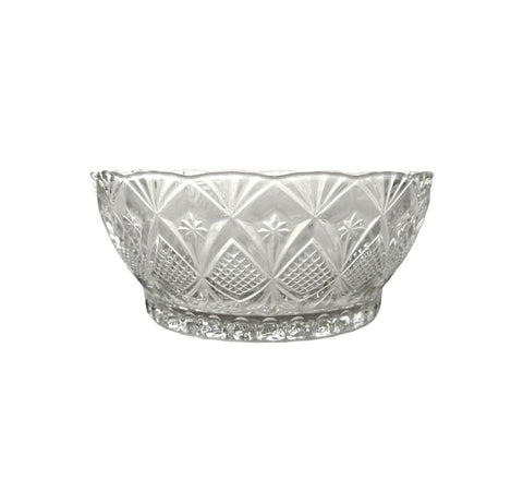 Set 6 Boluri din Sticla 250 ml Gold Glass transparent 12 cm BB-130