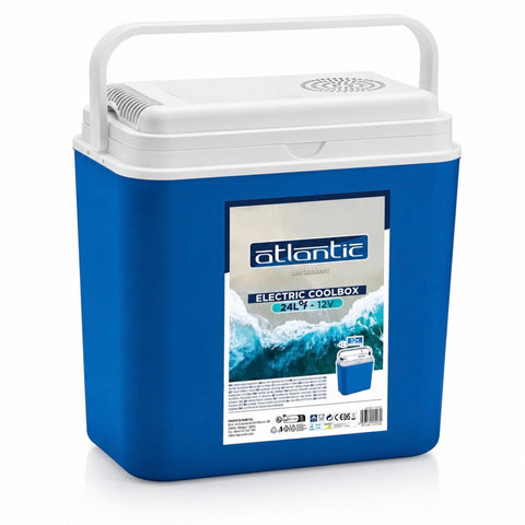 Ladă frigorifică auto electrică Atlantic 24 litri alimentare 12V, portabilă răcire pt mașină camping și picnic