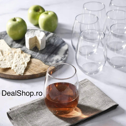 Set 6 pahare 350 ml Pasabahce Amber din sticla – pahare elegante