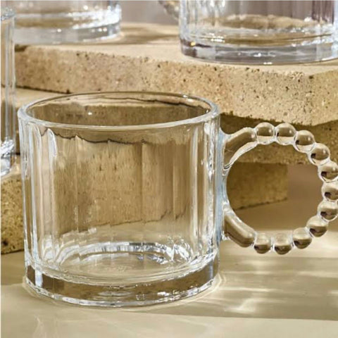 Set 6 cesti cafea sau ceai sticla transparenta 200 ml Luce coffe capuccino Latte coffe CADOUL PERFECT