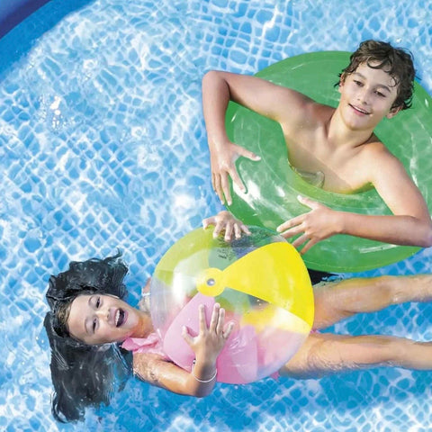 Piscina 1942 litri gonflabila Intex, Easy Set 28106NP rotunda 244 x 61 cm pt adulti si copii