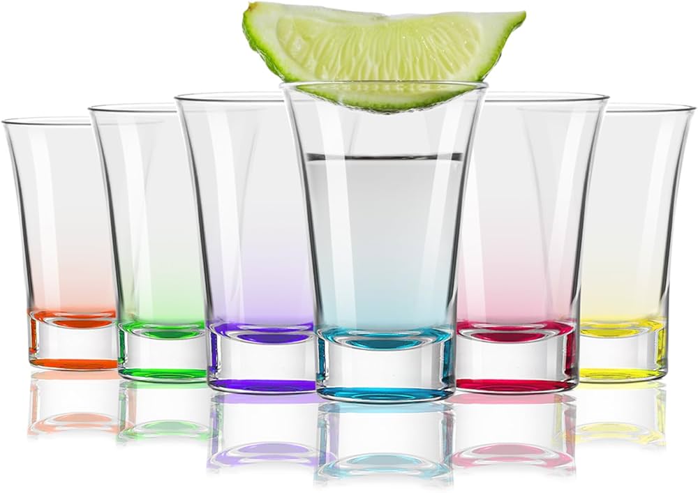 Set 6 pahare pentru shot Uniglass Cheerio 34 ml – ideale pentru petreceri terasă și evenimente