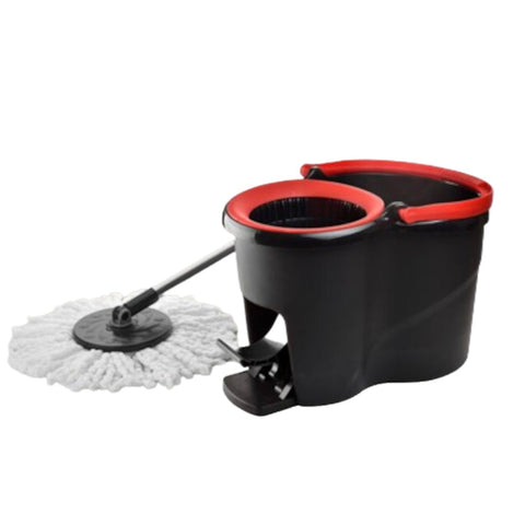 Găleată cu Pedală 15 Litri și Mop Rotativ cu Coada Reglabilă – Rezervă Inclusă, Sistem Centrifugare