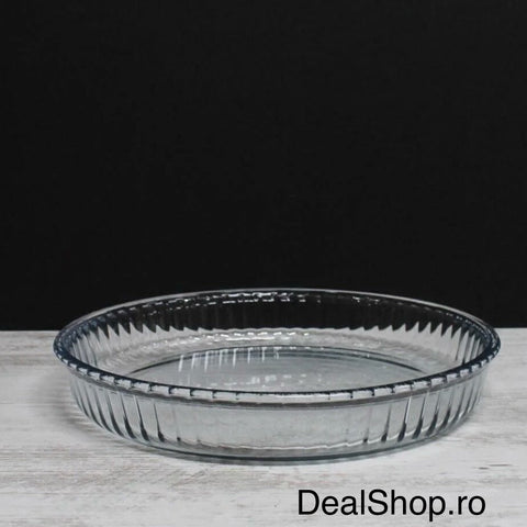 Vas Yena Rotund Borcam 2.95 L, Ø 32 cm, Sticlă Termorezistentă pentru cuptor,59014