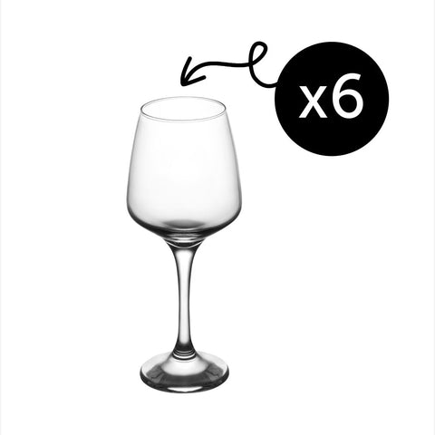 Set 6 pahare Vin Alb Rosu Rose Cocktail din sticla 400 ml Lav Lal Eleganta și Versatilitate pentru Orice Ocazie