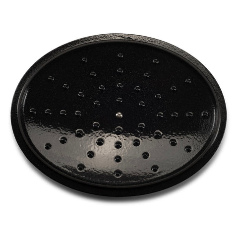 Oală din fonta emailata Hausberg capacitate 4,5 litri diametru 30 x 23 cm adâncime 12 cm interior capac din fontă roșu HB H750