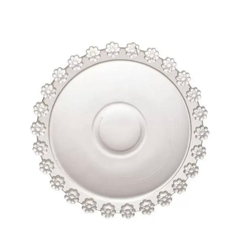 Set 6 Cești din Sticla 200 ml cu Farfurioare Design Floral Elegant Ideal pentru Cafea și Ceai