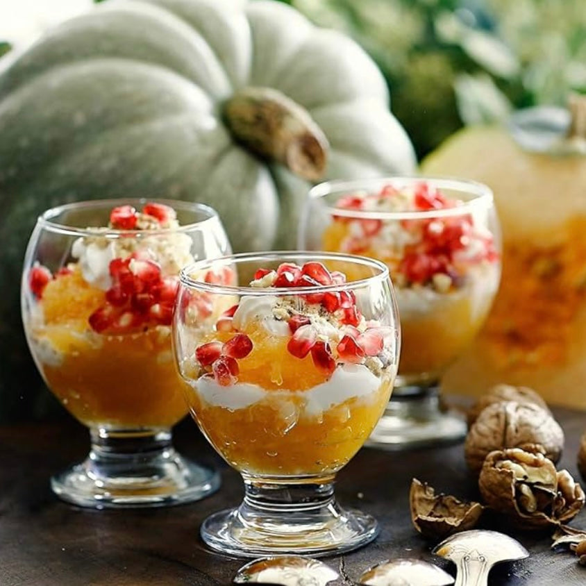 Set 6 pahare Lav Nectar  pahare cu picior pentru suc apa cocktailuri deserturi sticla transparentă premium