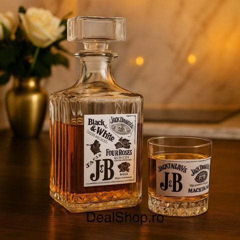 Set whisky Brands 7 piese decantor sticla 6 pahare