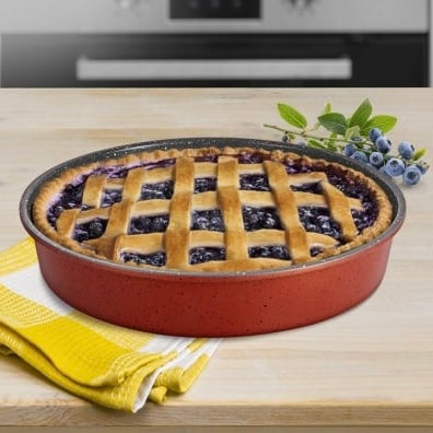 Tavă copt rotundă Heinner 40×7 cm – acoperire ceramica  2 straturi coacere uniformă gateste sanatos