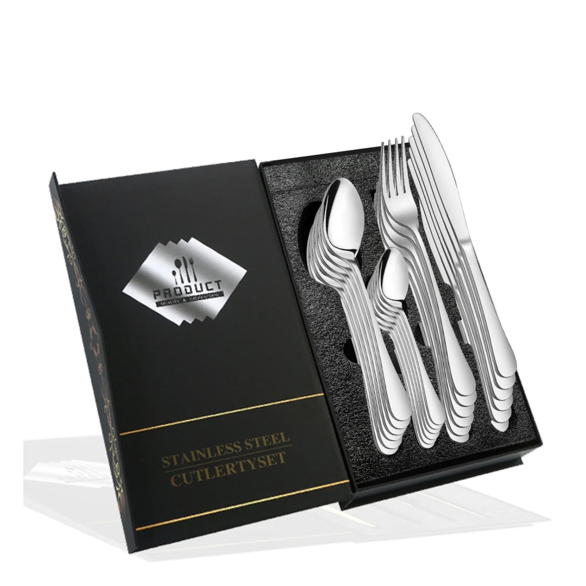 Set tacamuri Inox 24 piese pentru 6 Persoane – Eleganta și Utilitate în Fiecare Masă