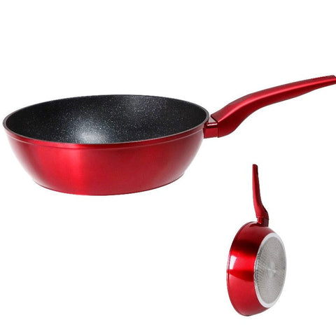 Tigaie Adanca Antiaderenta cu capac 28 cm Swan Cooking – Strat Ceramic Compatibilă inducție gaz