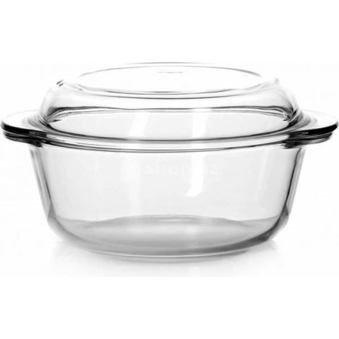 Vas termorezistent yena Borcam cu capac 1.45 L – 19 x 12 cm pentru cuptor 59023
