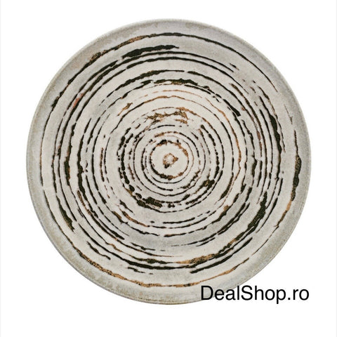 Serviciu de Masa din Porțelan Verde Rustico 48 Piese pentru 12 Persoane Design Pictural Circular Eleganta Rustica și Stil Modern 187