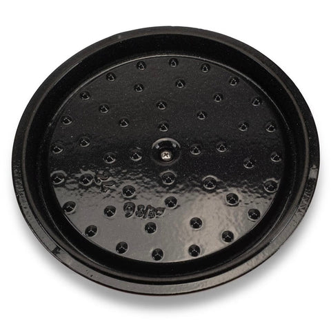 Oala 4 litri din fonta emailata cu capac Hausberg HB-H744 capacitate diametru 24 cm adancime 11 cm, interior antiaderent, Rosu