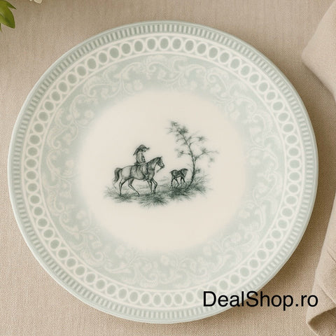 Serviciu de masa 6 persoane din porțelan Blue Damask 24 piese 06