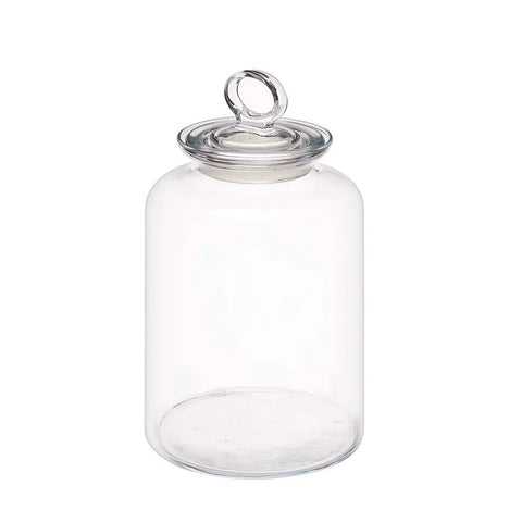 Borcan din sticla cu capac 1500 ml Viva– design elegant ideal pentru depozitare biscuiți bezele bomboane sau ingrediente de bucătărie 96394
