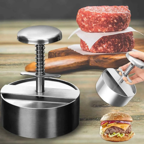 Presa pentru hamburgeri și chiftele din oțel inoxidabil diametru 10,2 cm