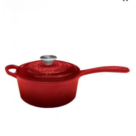 TIGAIE ADANCA FONTA EMAILATA + CAPAC 24 X 8 CM, 2.5 L, RED LINE, COOKING BY HEINNER, HR-KN-T24
