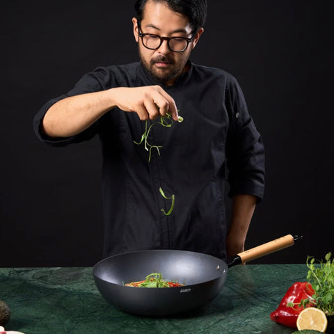 Tigaie wok Cooking by Heinner  Samurai Gourmet by Rikito Watanabe invelis ceramic inductie, 32 x 9 cm