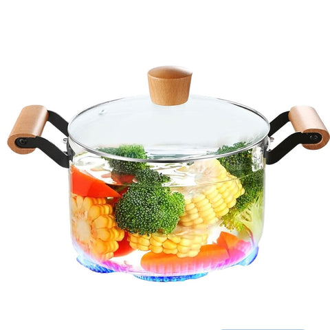 Cratiță sticlă borosilicată 3.5 L cu capac – rezistentă la temperaturi înalte, ideală pentru gătit sănătos