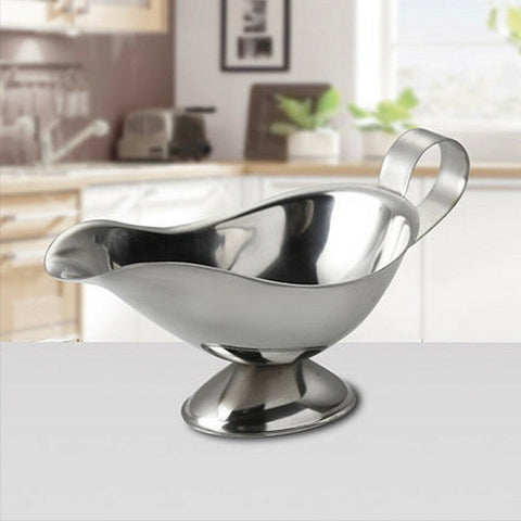 Sosieră Inox 150 ml cu Picurare Fină – Recipient Sosuri, Gravii, Dressing