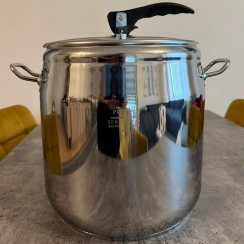 Oală sub presiune din inox 20L – Inducție & Aragaz Perfect pt sarmale ciorbe