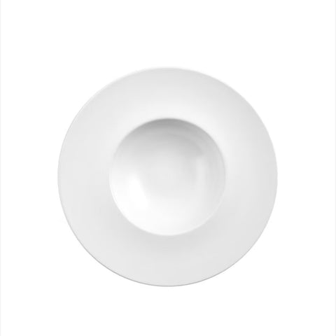 Set 6 farfurii pentru paste din opal, 26,6 cm, albe rezistente și elegante