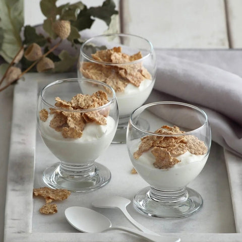 Set 6 pahare Lav Nectar  pahare cu picior pentru suc apa cocktailuri deserturi sticla transparentă premium