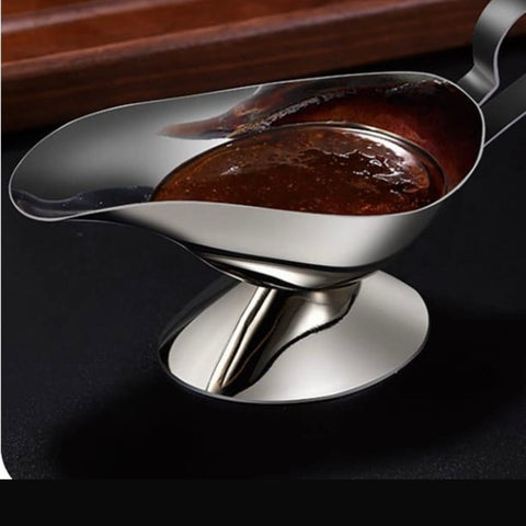 Sosieră Inox 150 ml cu Picurare Fină – Recipient Sosuri, Gravii, Dressing