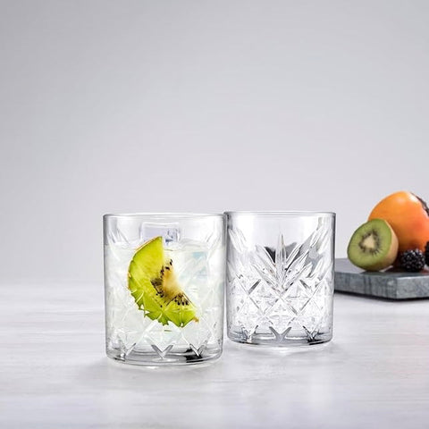 Set 6 Pahare Timeless 60 ml – Sticlă elegantă cu design clasic gravat, ideale pentru shoturi, lichior sau espresso
