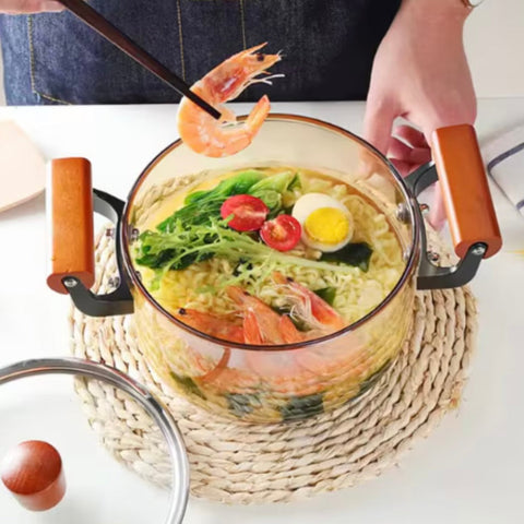 Cratita sticla borosilicata 2.5 Litri cu capac – rezistenta la temperaturi înalte ideală pentru gătit sănătos