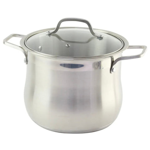Oala 20.5 litri inox fund triplu capac din sticla Swan-Belly cantitate oala  32 x 25 cm