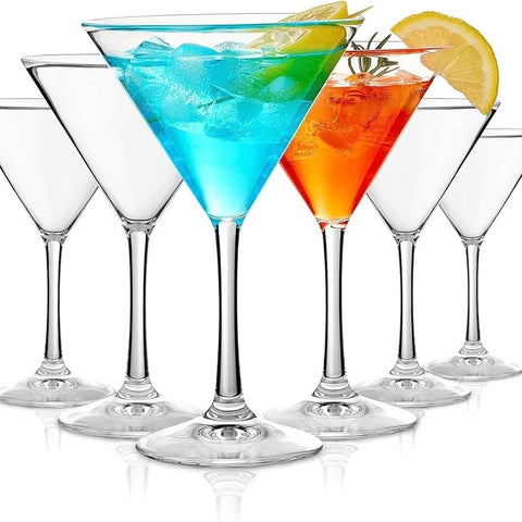Set 12 Pahare Cocktail Lav Misket 175 ml din Sticlă Transparentă